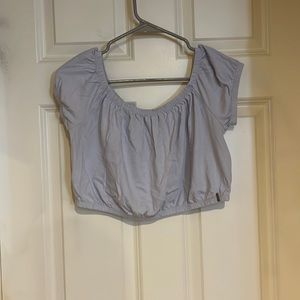 Blue crop top
